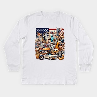 AMERICAN Kids Long Sleeve T-Shirt